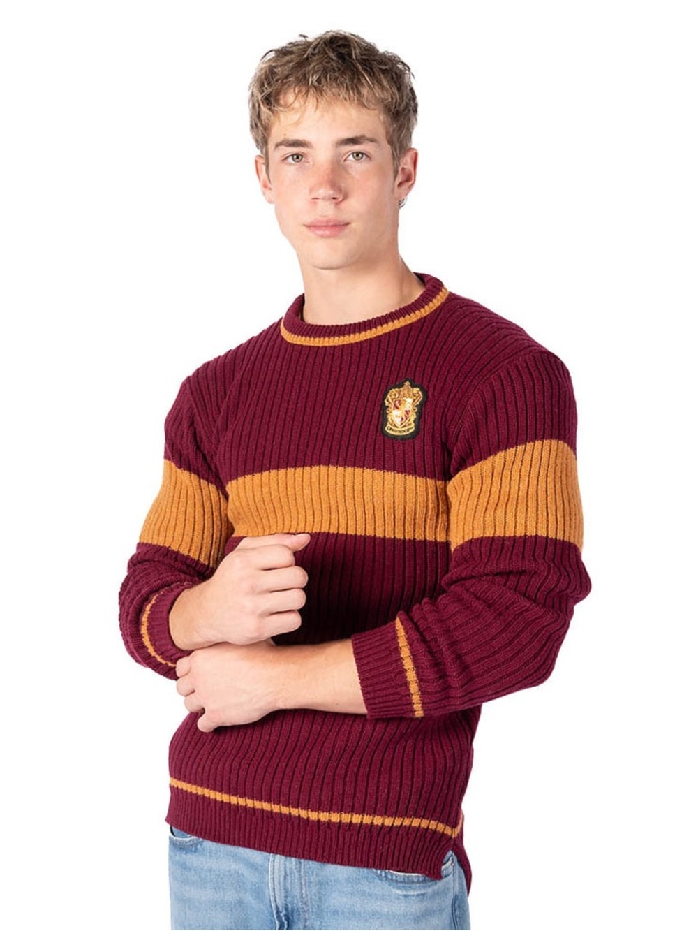 Men's Harry Potter Gryffindor Quidditch sweater (official merchandise) wool